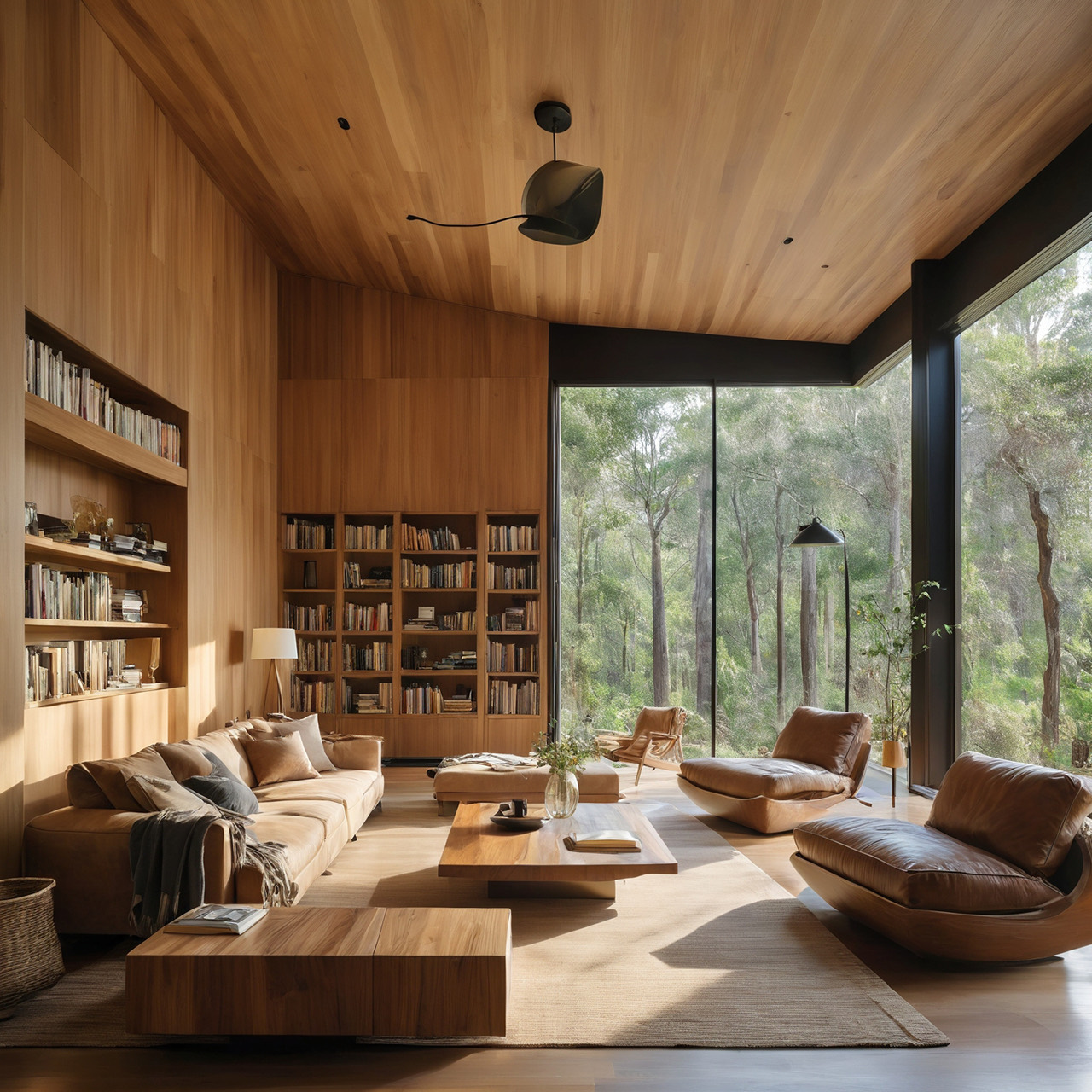 A thoughtfully furnished Forest House interior