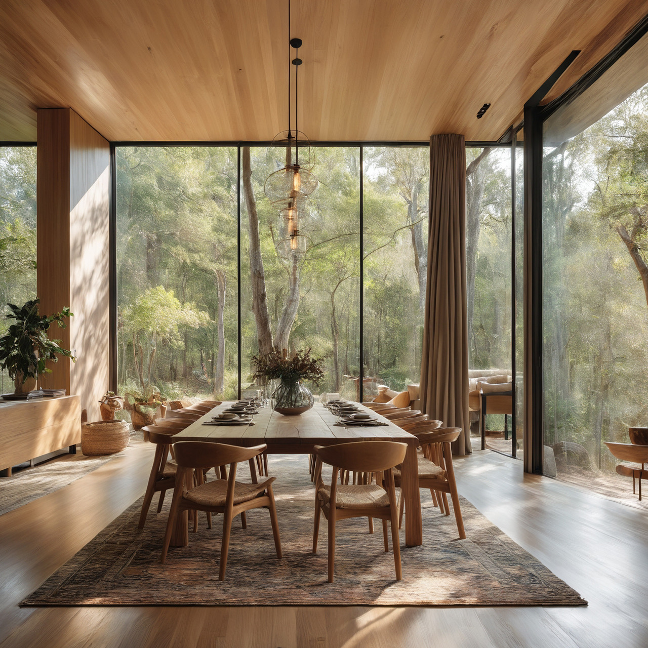 Forest House dining room