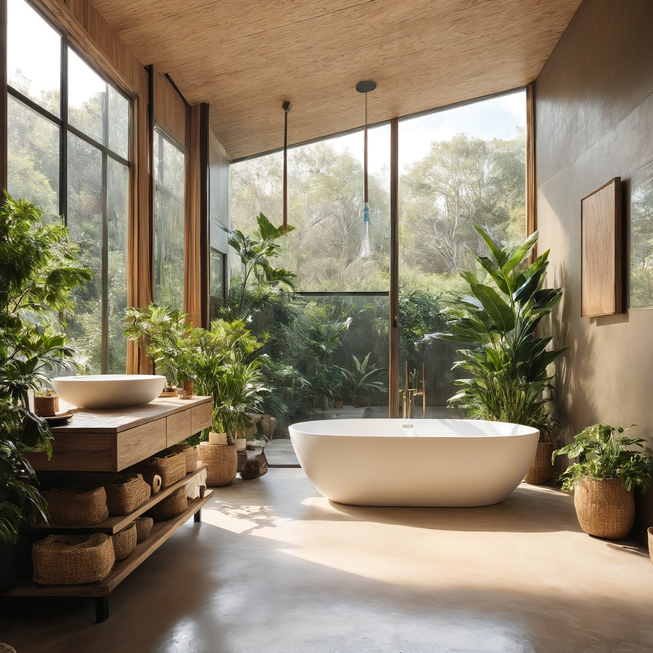 Forest House bathroom
