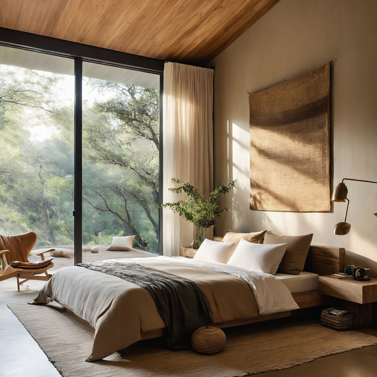 Forest House Main Bedroom