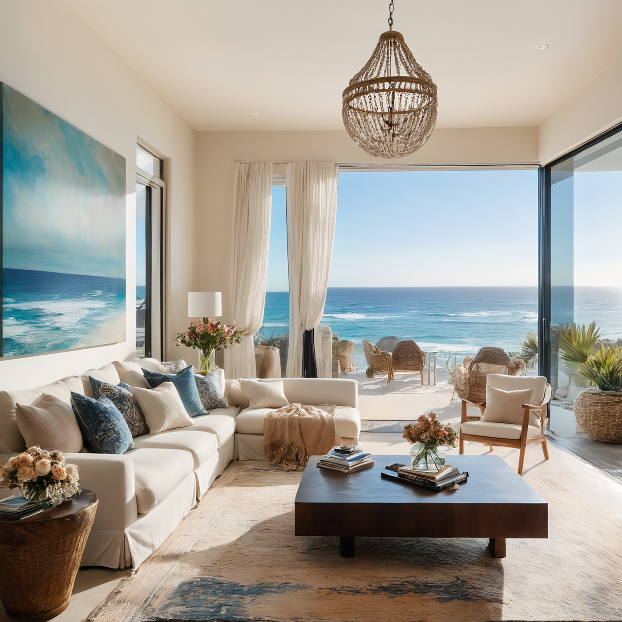 A thoughtfully furnished Beach House interior