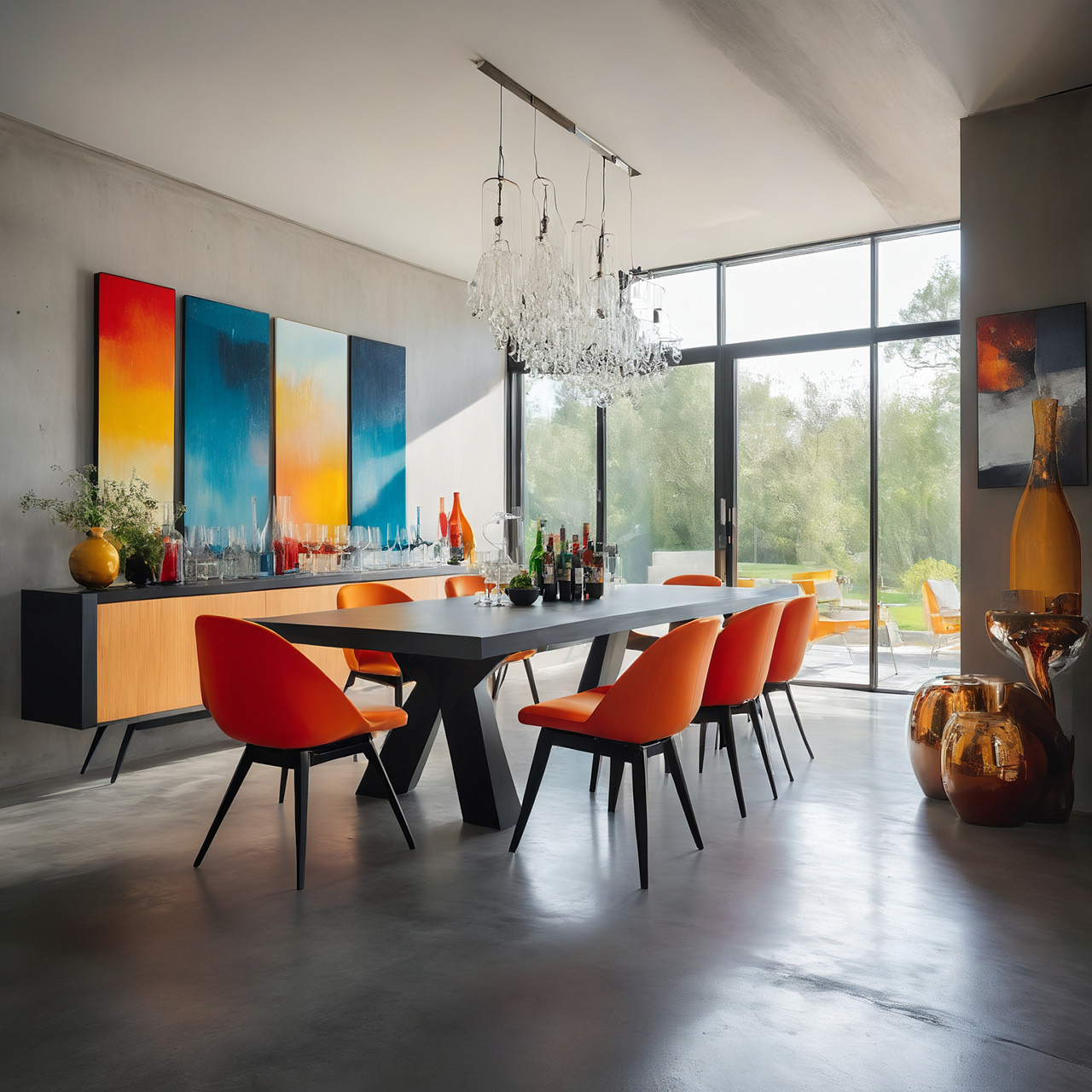 Sky House dining room